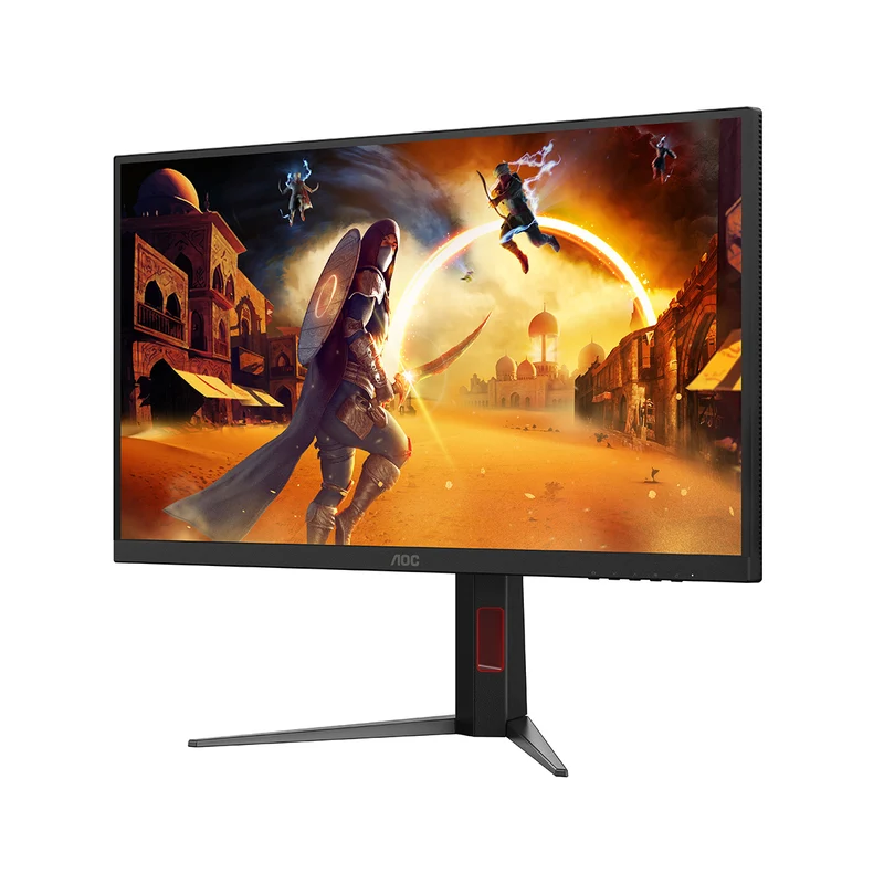 AOC U27G4XM 27" UHD (3840x2160) Dual Mode (4K @ 160Hz or FHD @ 320Hz) 1ms Fast IPS MiniLED Dual Gaming Monitor with Tilt, Height, Pivot & Swivel Adjustment (Black/Red)