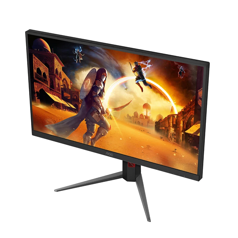 AOC U27G4XM 27" UHD (3840x2160) Dual Mode (4K @ 160Hz or FHD @ 320Hz) 1ms Fast IPS MiniLED Dual Gaming Monitor with Tilt, Height, Pivot & Swivel Adjustment (Black/Red)