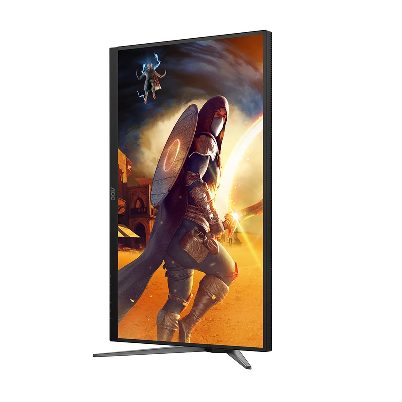 AOC U27G4XM 27" UHD (3840x2160) Dual Mode (4K @ 160Hz or FHD @ 320Hz) 1ms Fast IPS MiniLED Dual Gaming Monitor with Tilt, Height, Pivot & Swivel Adjustment (Black/Red)