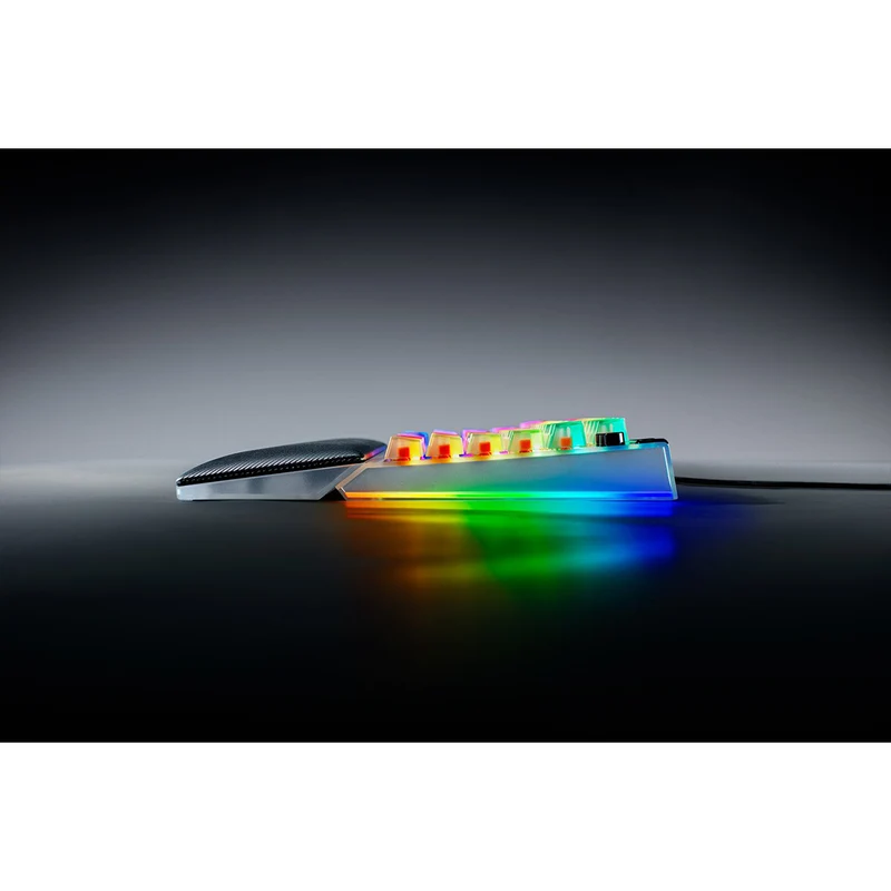 Razer BlackWidow V4 75% Hot-Swappable Mechanical Gaming Keyboard (Orange Switches) (Phantom White)