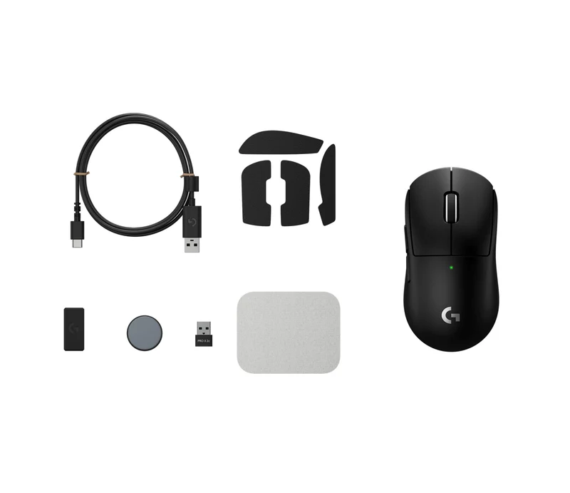 Logitech Pro X Superlight 2c Lightspeed Wireless Gaming Mouse (Black, White)