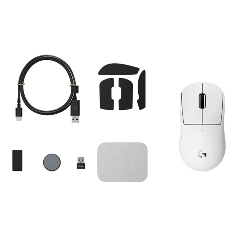 Logitech Pro X Superlight 2c Lightspeed Wireless Gaming Mouse (Black, White)