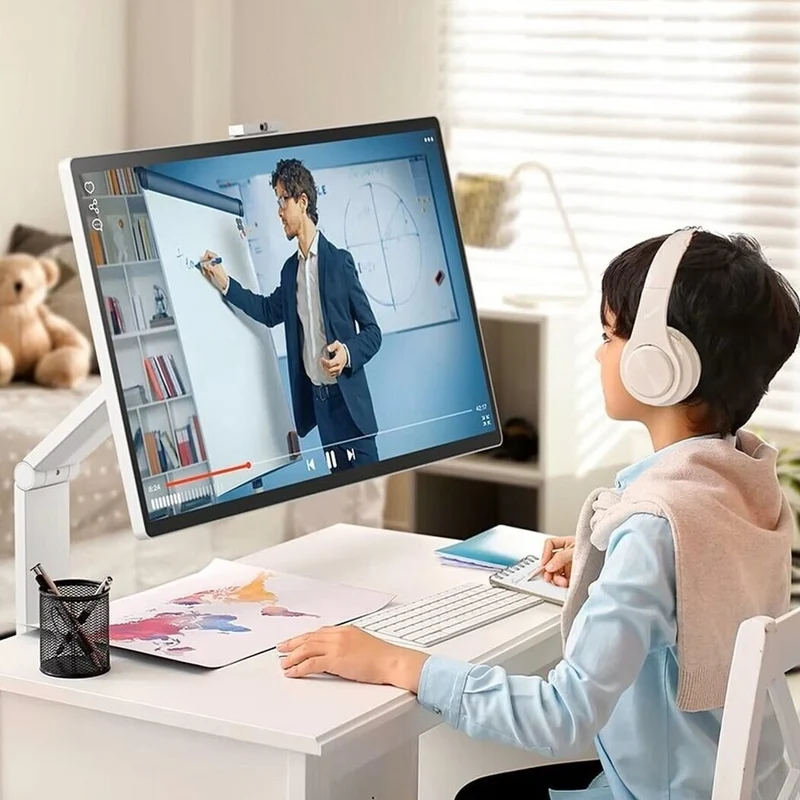 LG 32U889SA-W 31.5" 4K UHD (3840x2160) 60Hz 5ms GTG IPS Smart Monitor Swing with Touchscreen, Rolling Stand, Tilt, Height, Swivel, Pivot Adjustment