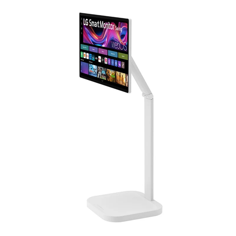 LG 32U889SA-W 31.5" 4K UHD (3840x2160) 60Hz 5ms GTG IPS Smart Monitor Swing with Touchscreen, Rolling Stand, Tilt, Height, Swivel, Pivot Adjustment