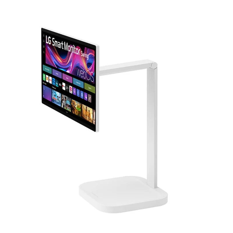LG 32U889SA-W 31.5" 4K UHD (3840x2160) 60Hz 5ms GTG IPS Smart Monitor Swing with Touchscreen, Rolling Stand, Tilt, Height, Swivel, Pivot Adjustment