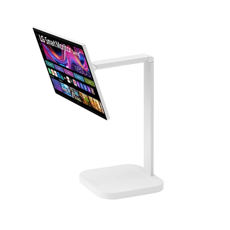 LG 32U889SA-W 31.5" 4K UHD (3840x2160) 60Hz 5ms GTG IPS Smart Monitor Swing with Touchscreen, Rolling Stand, Tilt, Height, Swivel, Pivot Adjustment