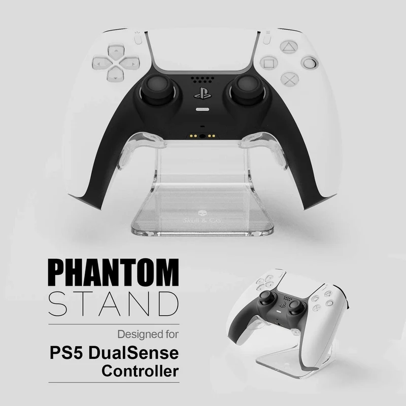 Skull & Co. Phantom Stand For PS5 Controller (Transparent) (ST-PS5-TR)