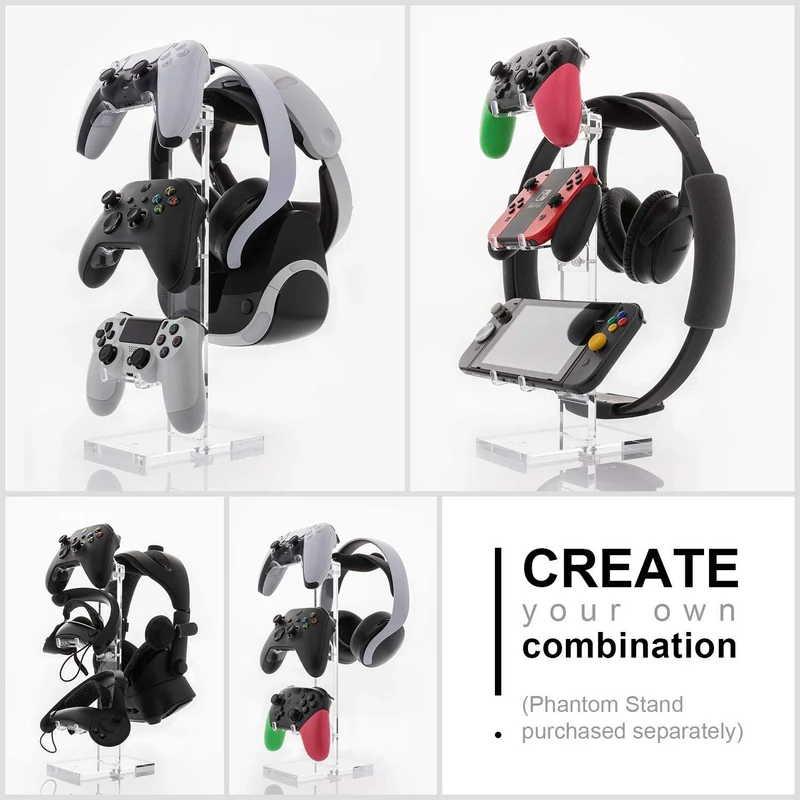 Skull & Co. Phantom Stand For PS5 Controller (Transparent) (ST-PS5-TR)