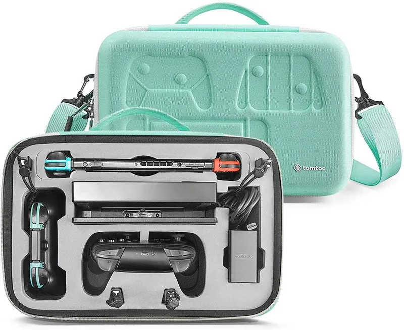 TOMTOC NSW STORAGE CASE FOR NINTENDO SWITCH (TURQUOISE) (A05-6T01)