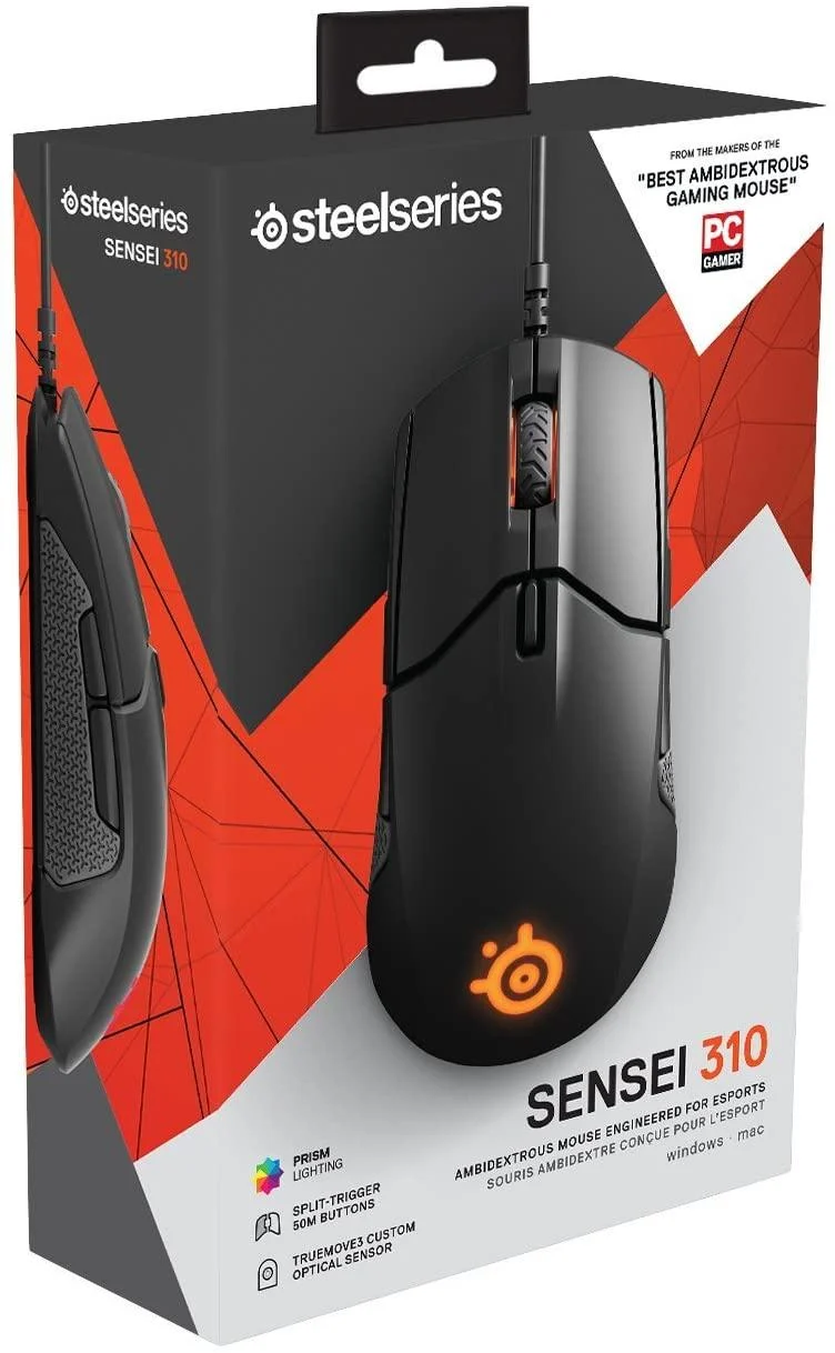 Steelseries Sensei 310 Ambidextrous Gaming Mouse Black (PN62432)