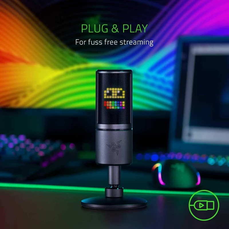 Razer Seiren Emote Streaming Microphone With Emoticon Display