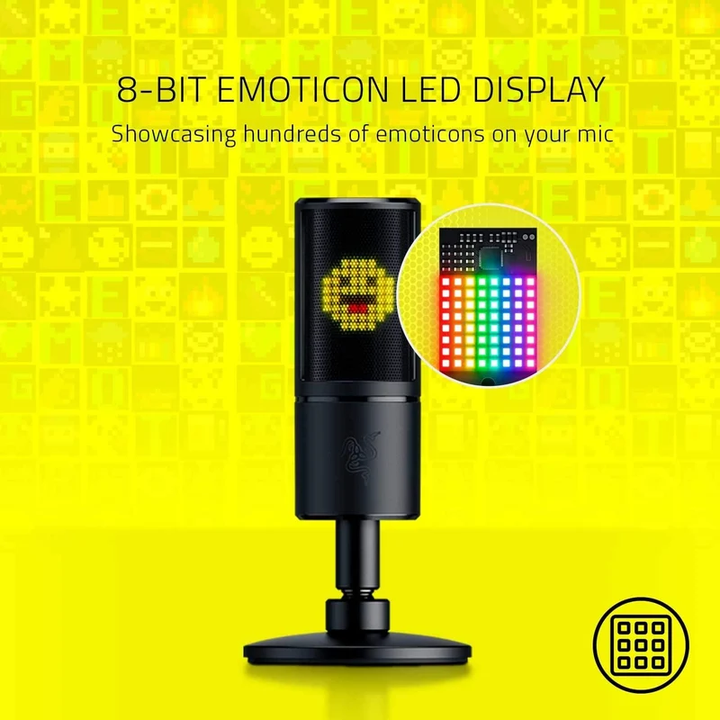 Razer Seiren Emote Streaming Microphone With Emoticon Display
