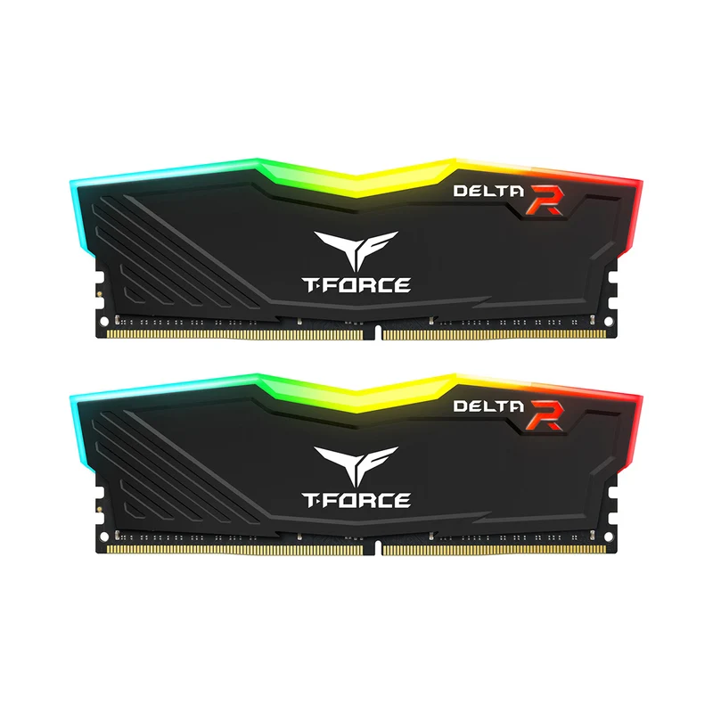 TeamGroup T-Force Delta RGB DDR4 32GB (2x16GB) 3600MHz CL18-22-22-42 1.35V Gaming Desktop Memory (Black) (TF3D432G3600HC18JDC01)