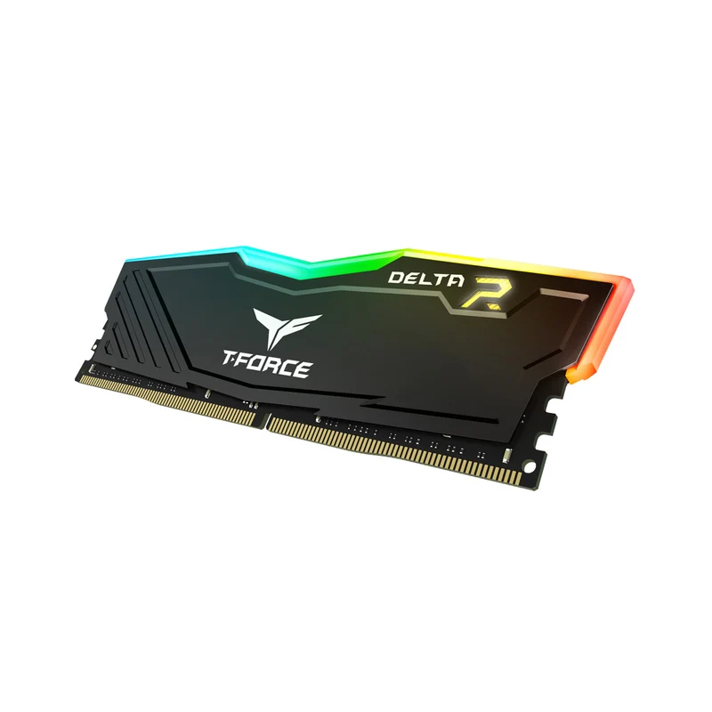 TeamGroup T-Force Delta RGB DDR4 32GB (2x16GB) 3600MHz CL18-22-22-42 1.35V Gaming Desktop Memory (Black) (TF3D432G3600HC18JDC01)