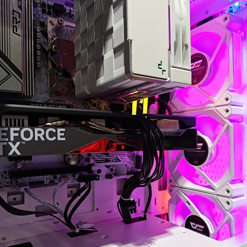 Alpha DK150 Luxury White Desktop Gaming PC | AMD Ryzen 5 5500 | 16 GB RAM | 500 GB SSD | RTX 4060 | Windows 11 Pro
