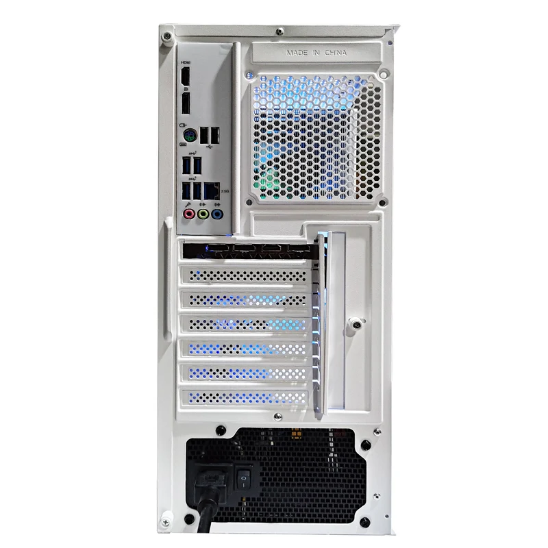 Alpha DK150 Luxury White Desktop Gaming PC | AMD Ryzen 5 5500 | 16 GB RAM | 500 GB SSD | RTX 4060 | Windows 11 Pro