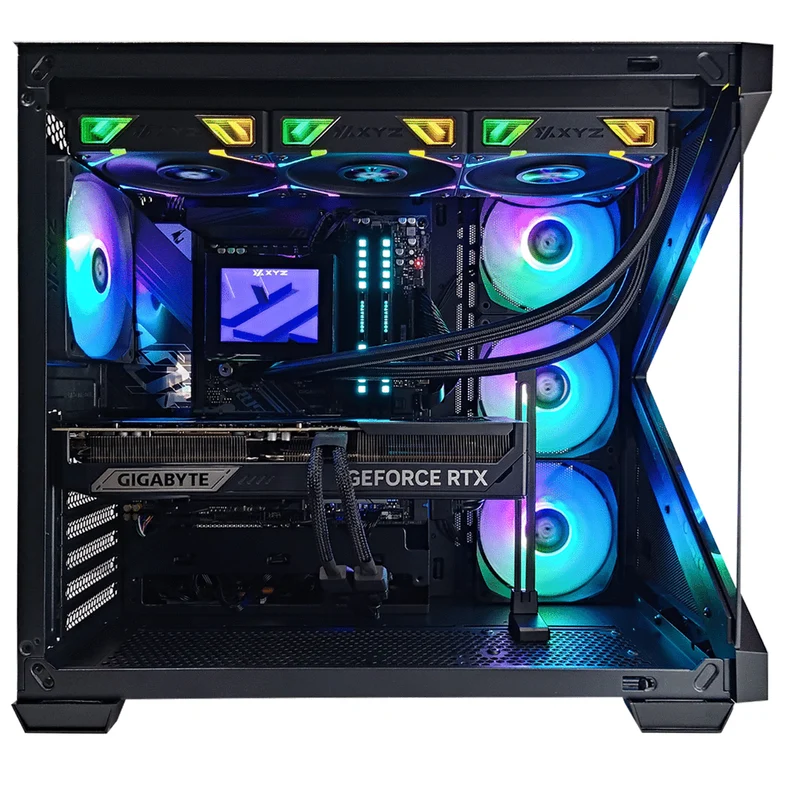 Optima Qubex Black Desktop Gaming PC | AMD Ryzen 7 7800X3D | 32GB RAM | 1TB SSD | RTX 5070 TI | Windows 11 Pro
