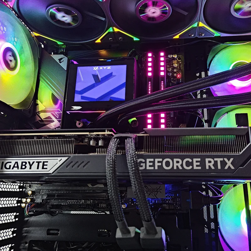 Optima Qubex Black Desktop Gaming PC | AMD Ryzen 7 7800X3D | 32GB RAM | 1TB SSD | RTX 5070 TI | Windows 11 Pro