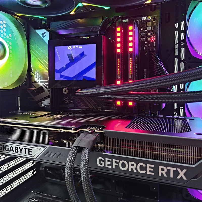 Optima Qubex Black Desktop Gaming PC | AMD Ryzen 7 7800X3D | 32GB RAM | 1TB SSD | RTX 5070 TI | Windows 11 Pro