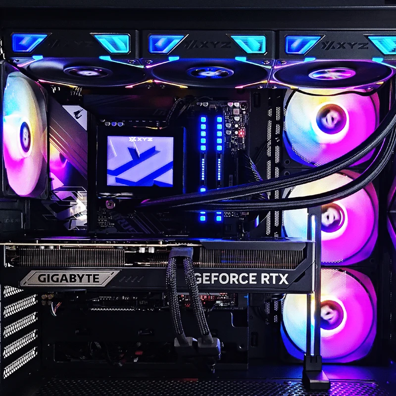 Optima Qubex Black Desktop Gaming PC | AMD Ryzen 7 7800X3D | 32GB RAM | 1TB SSD | RTX 5070 TI | Windows 11 Pro