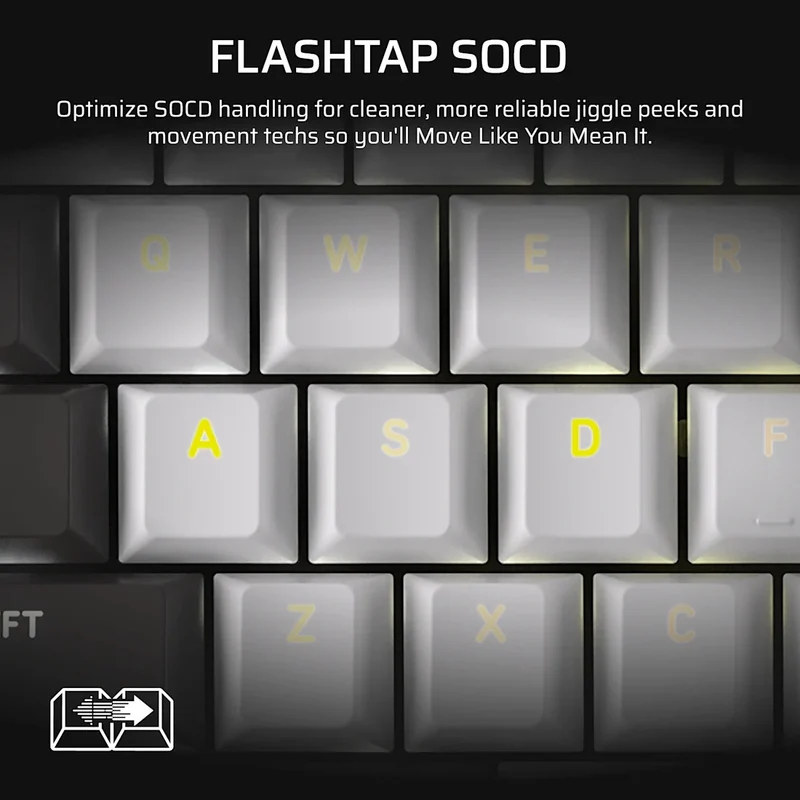 Corsair Vanguard 96 Mechanical Gaming Keyboard with Wobble-Free Hot-Swappable MLX Pulse Switches (Black/White) (CH-91E921I-NA)