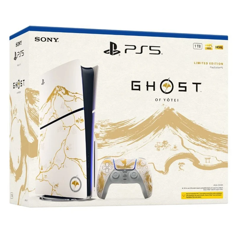 Sony Playstation PS5 Console Slim Disc Version Ghost of Yotei Gold Limited Edition Bundle