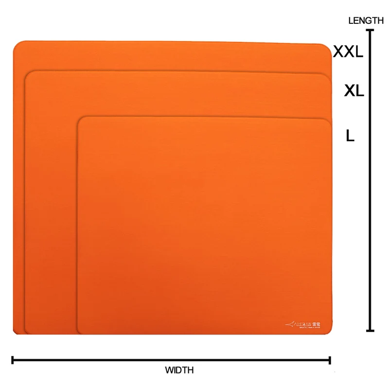 Artisan Ninja FX Raiden Gaming Mousepad - Daidai Orange (XSOFT, SOFT, MID) (L, XL, XXL)