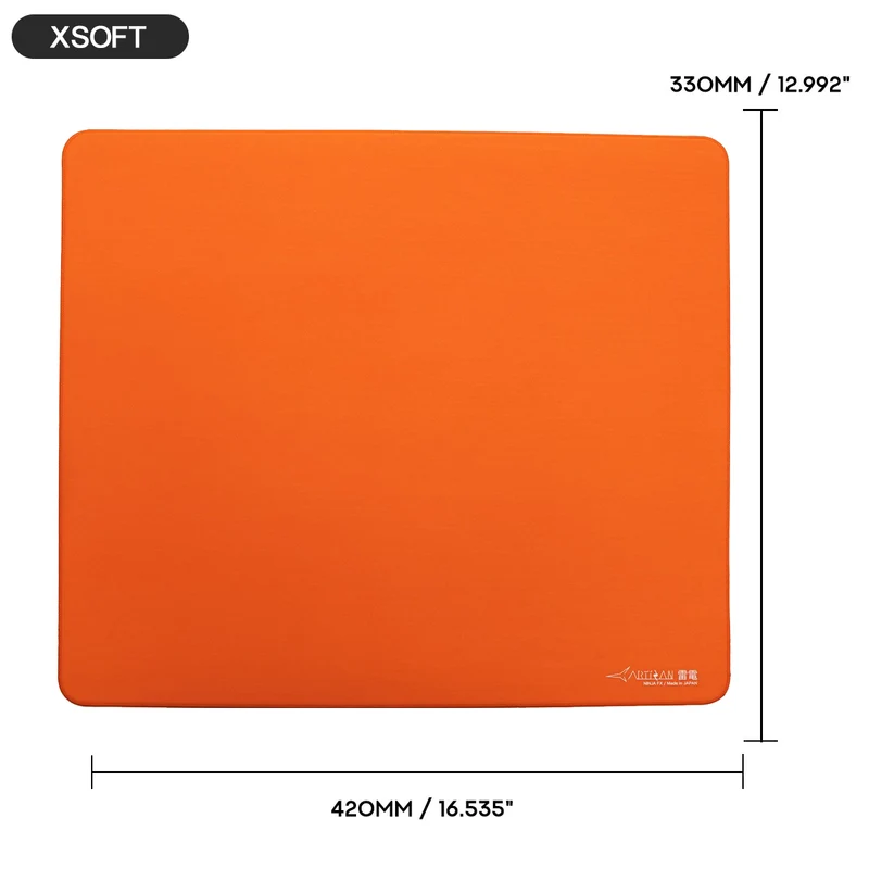 Artisan Ninja FX Raiden Gaming Mousepad - Daidai Orange (XSOFT, SOFT, MID) (L, XL, XXL)