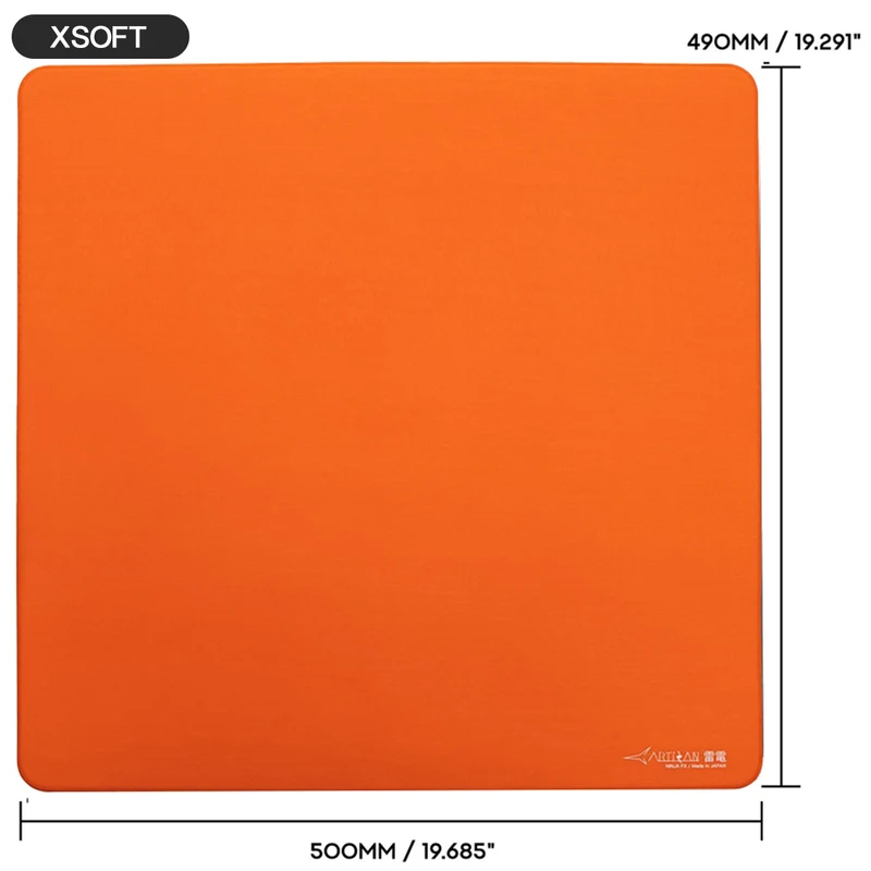 Artisan Ninja FX Raiden Gaming Mousepad - Daidai Orange (XSOFT, SOFT, MID) (L, XL, XXL)