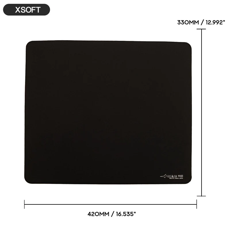 Artisan Ninja FX Key-83 Gaming Mousepad - Black (XSOFT, SOFT, MID) (L, XL, XXL)