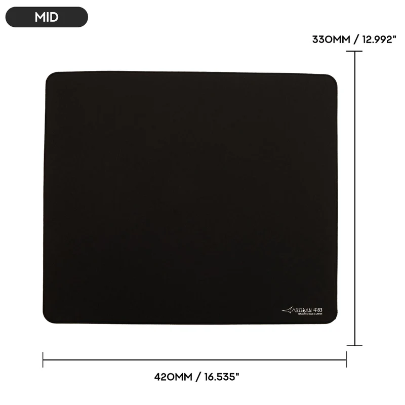 Artisan Ninja FX Key-83 Gaming Mousepad - Black (XSOFT, SOFT, MID) (L, XL, XXL)
