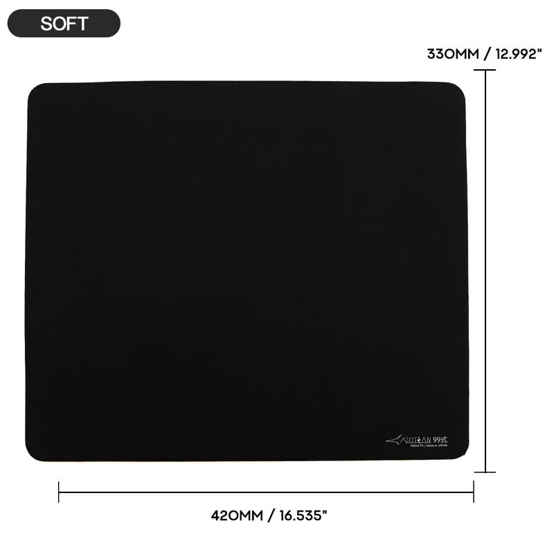 Artisan Ninja FX Type-99 Gaming Mousepad - Black (XSOFT, SOFT, MID) (L, XL, XXL)