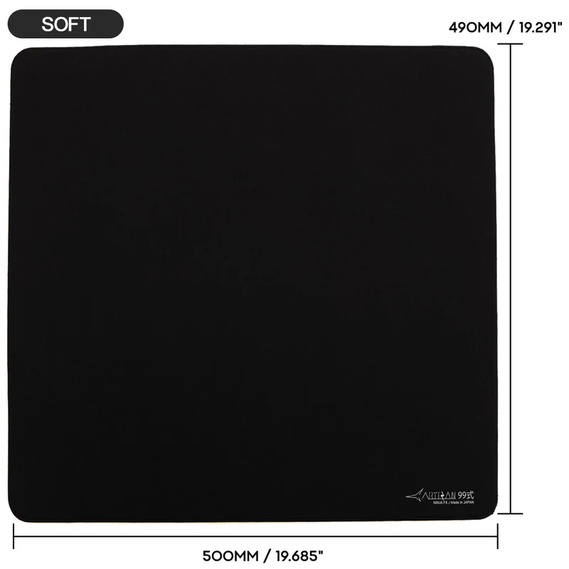Artisan Ninja FX Type-99 Gaming Mousepad - Black (XSOFT, SOFT, MID) (L, XL, XXL)