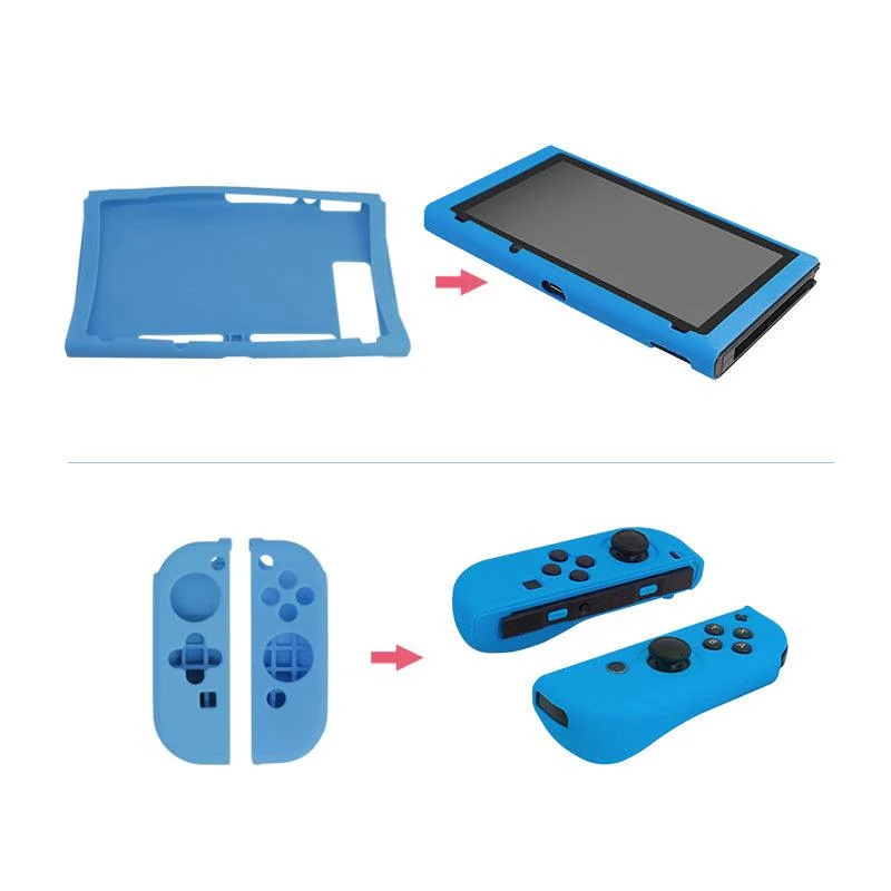 Dobe NSW Silicon Case Console & Joy-Con Blue TNS-1707