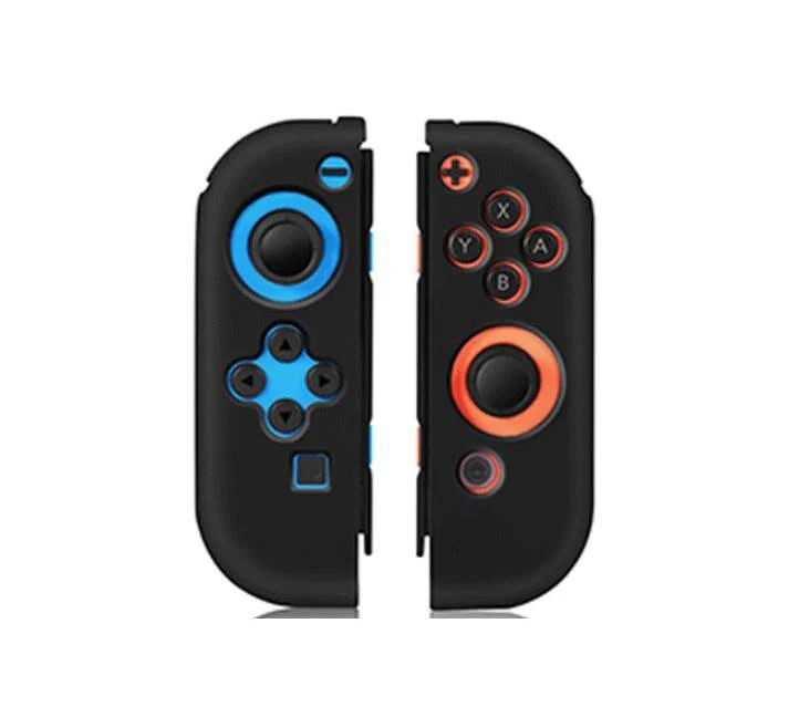 Akitomo NSW Console PC Cover + Joycon (L/R) Silicon Cover Detachable Black (AKSW-105B)