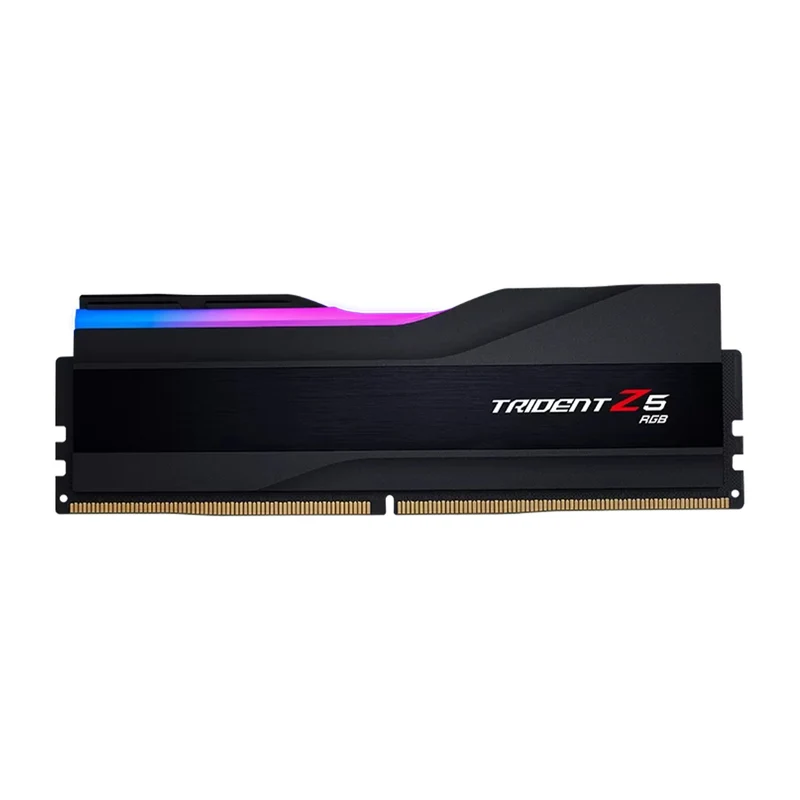 G.Skill Trident Z5 RGB 32GB (32GBx1) DDR5 6000 MT/s CL36-36-36-96 1.35v AMD EXPO Desktop/Intel XMP Memory (Matte Black) (F5-6000J3636F32GX1-TZ5RK)