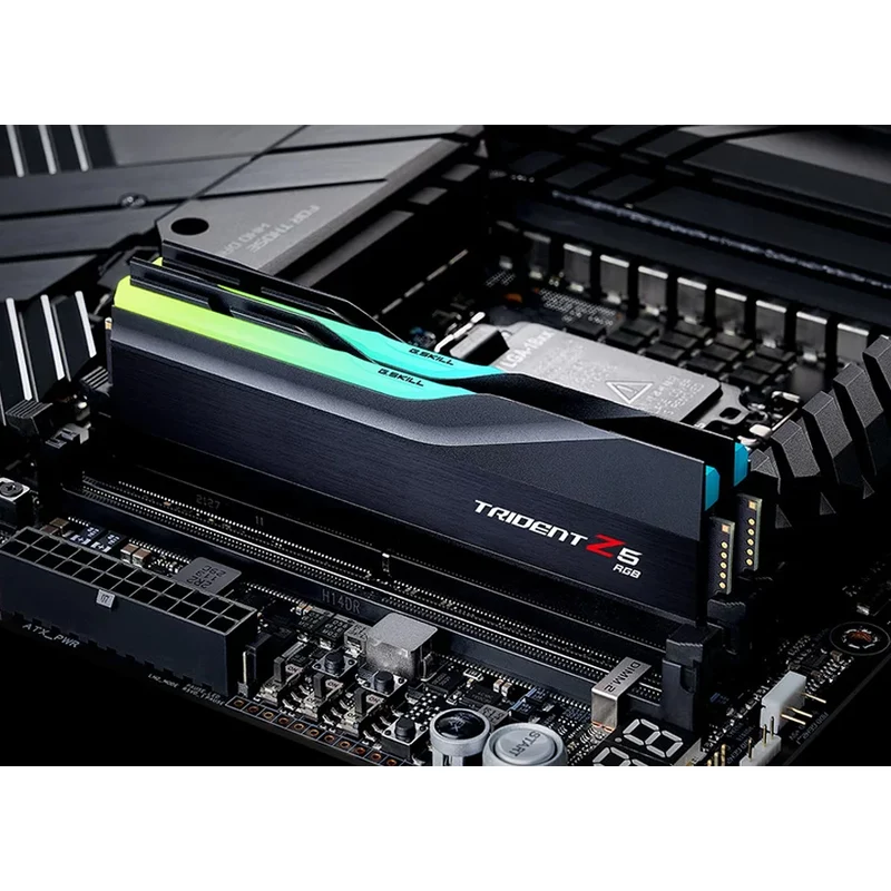 G.Skill Trident Z5 RGB 32GB (32GBx1) DDR5 6000 MT/s CL36-36-36-96 1.35v AMD EXPO Desktop/Intel XMP Memory (Matte Black) (F5-6000J3636F32GX1-TZ5RK)