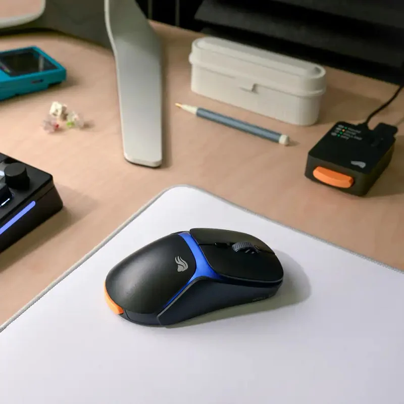 Glorious Model O3 8K Polling Ultralight RGB Wireless Gaming Mouse (Black, White) (GLO-O3-WL-BLK, GLO-O3-WL-WHT)