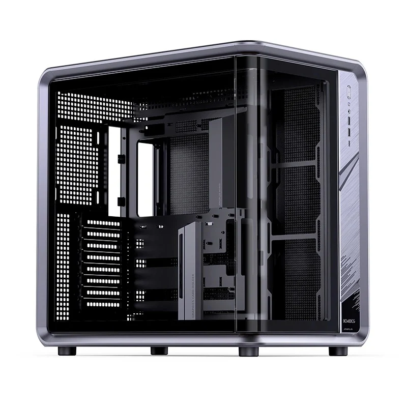 Jonsbo BO400CG ATX Top Front Interchangeable Glass PC Case (Grey)