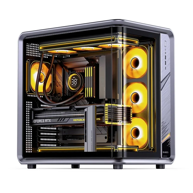 Jonsbo BO400CG ATX Top Front Interchangeable Glass PC Case (Grey)