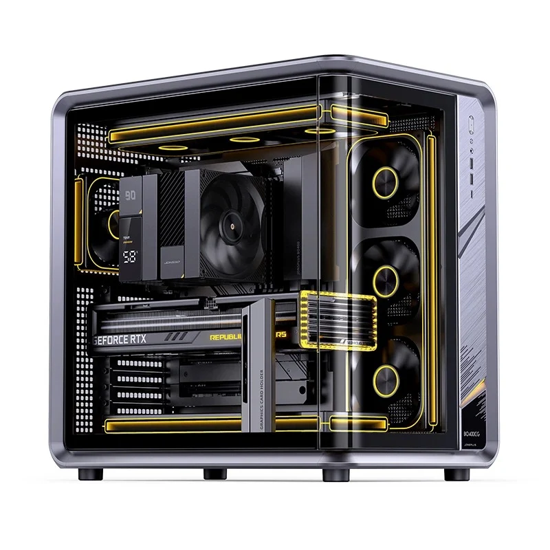 Jonsbo BO400CG ATX Top Front Interchangeable Glass PC Case (Grey)