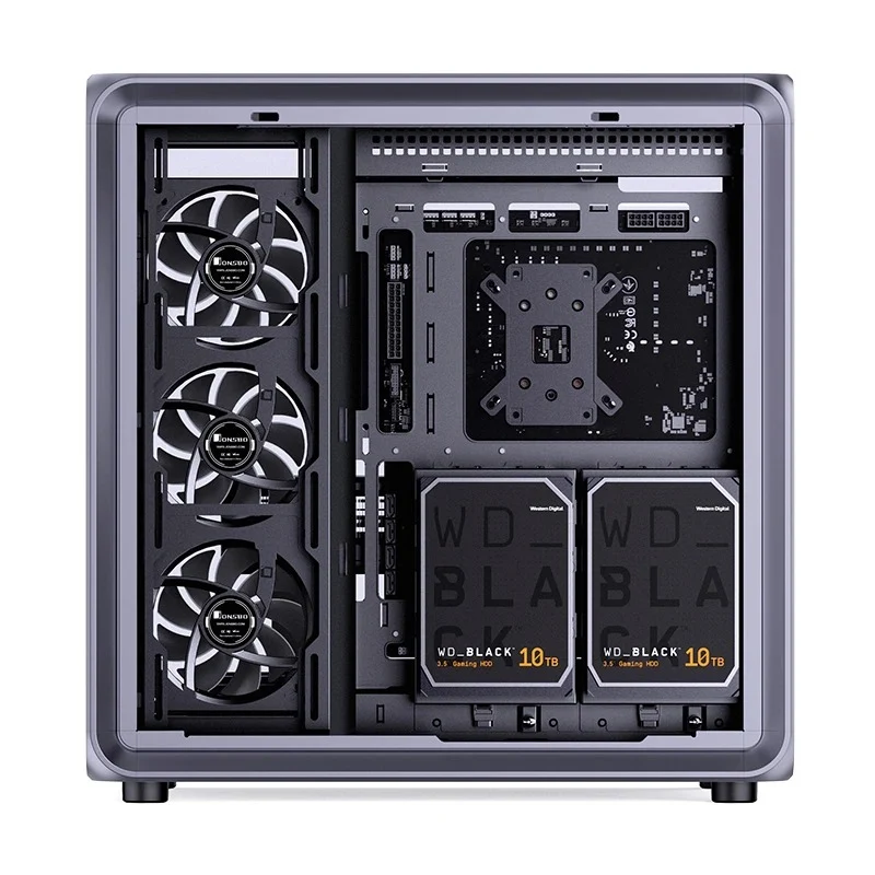 Jonsbo BO400CG ATX Top Front Interchangeable Glass PC Case (Grey)