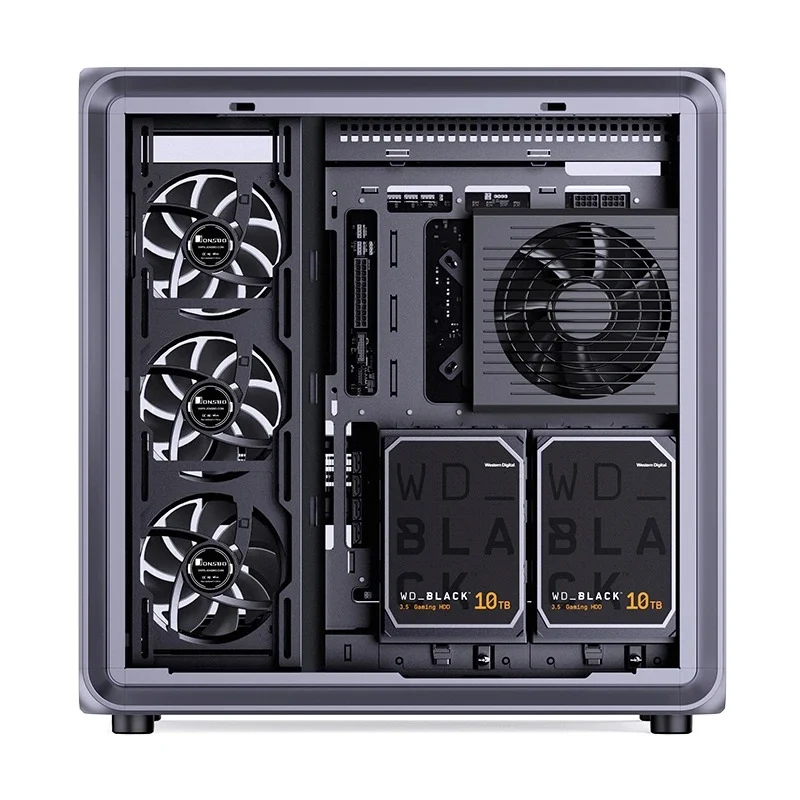 Jonsbo BO400CG ATX Top Front Interchangeable Glass PC Case (Grey)