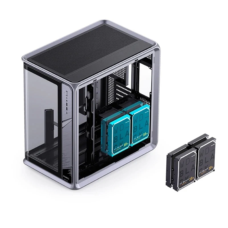 Jonsbo BO400CG ATX Top Front Interchangeable Glass PC Case (Grey)