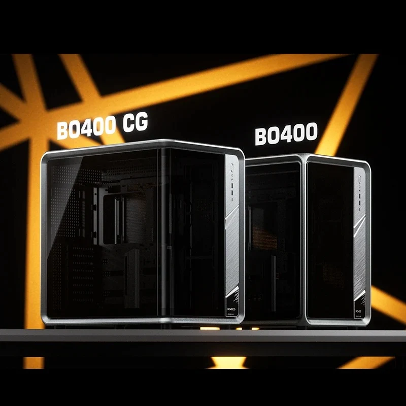 Jonsbo BO400CG ATX Top Front Interchangeable Glass PC Case (Grey)