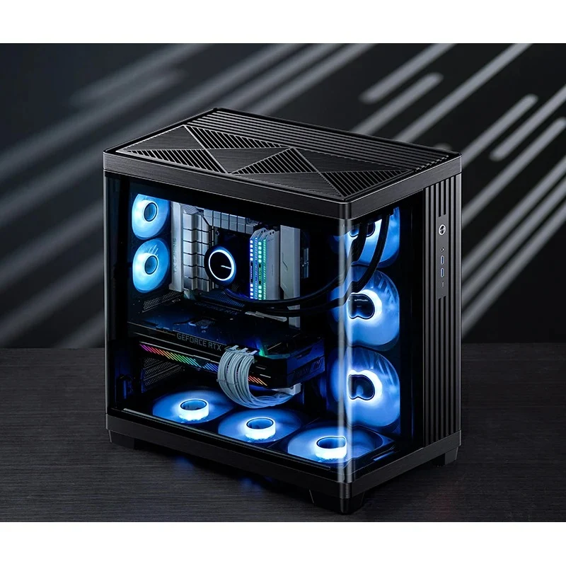 Jonsbo TK-4 ATX Separated Cabinet Computer Case (Black, White)