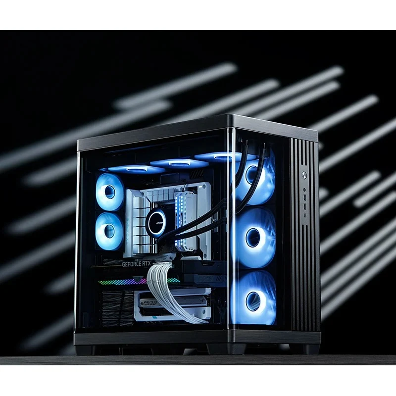 Jonsbo TK-4 ATX Separated Cabinet Computer Case (Black, White)