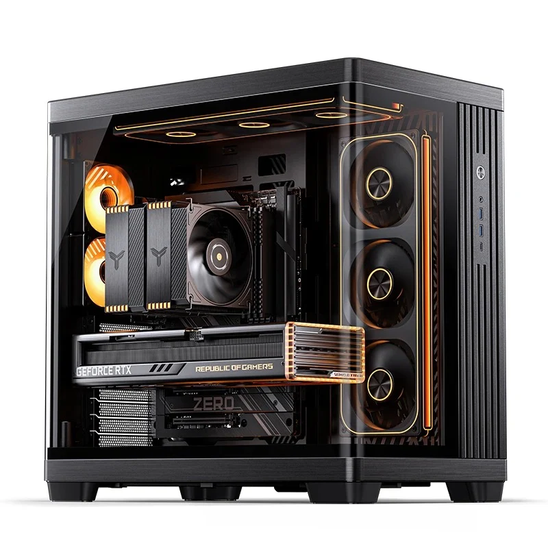 Jonsbo TK-4 ATX Separated Cabinet Computer Case (Black, White)