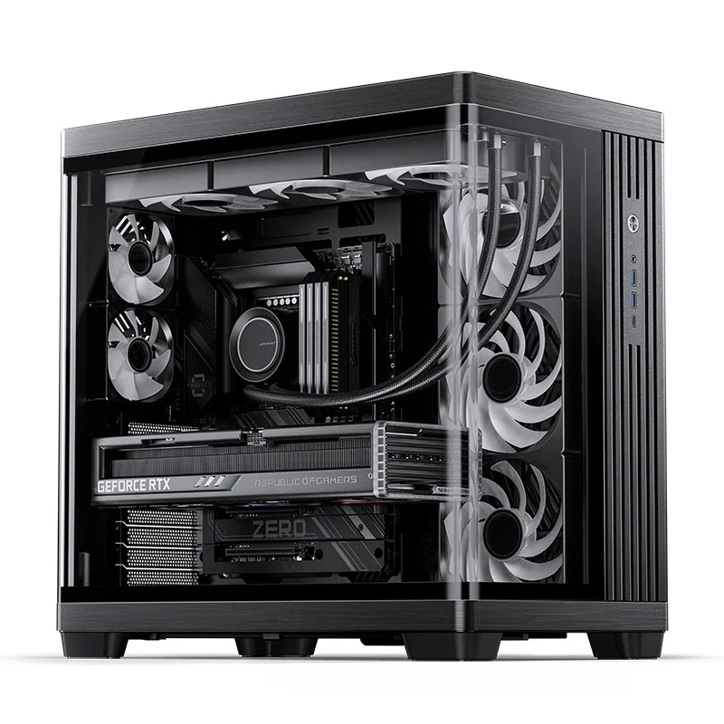 Jonsbo TK-4 ATX Separated Cabinet Computer Case (Black, White)