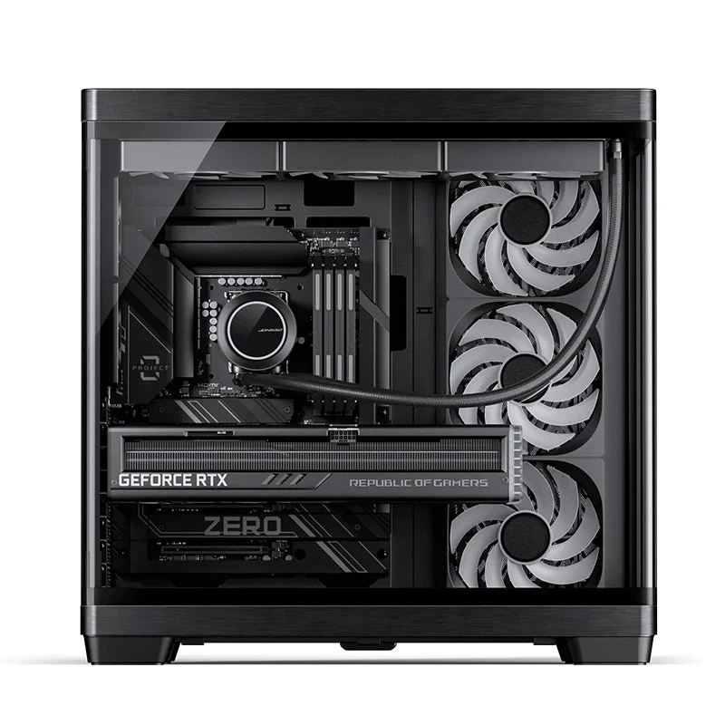 Jonsbo TK-4 ATX Separated Cabinet Computer Case (Black, White)
